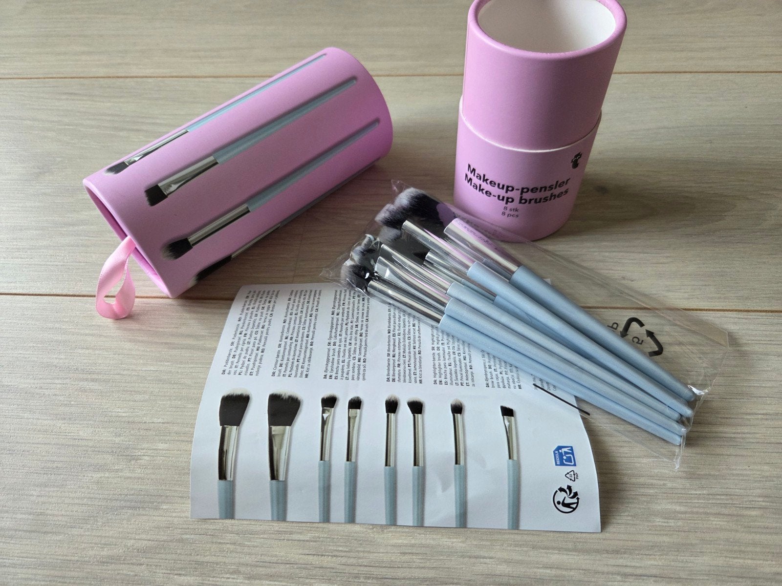 8 make up kwasten flying tiger make-upkwasten nieuw, Ophalen of Verzenden, Nieuw, Gehele gezicht, Toebehoren