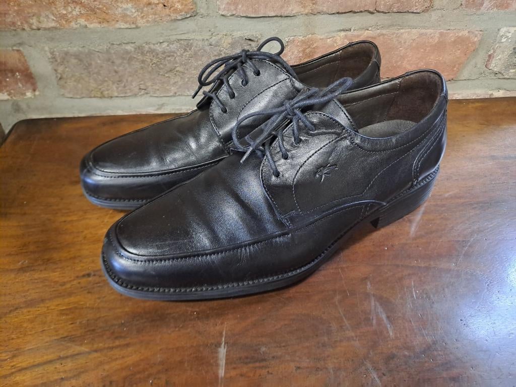 Zwarte Fluchos herenschoenen maat 41, Kleding | Heren, Schoenen, Ophalen of Verzenden, Zo goed als nieuw, N.v.t, N.v.t