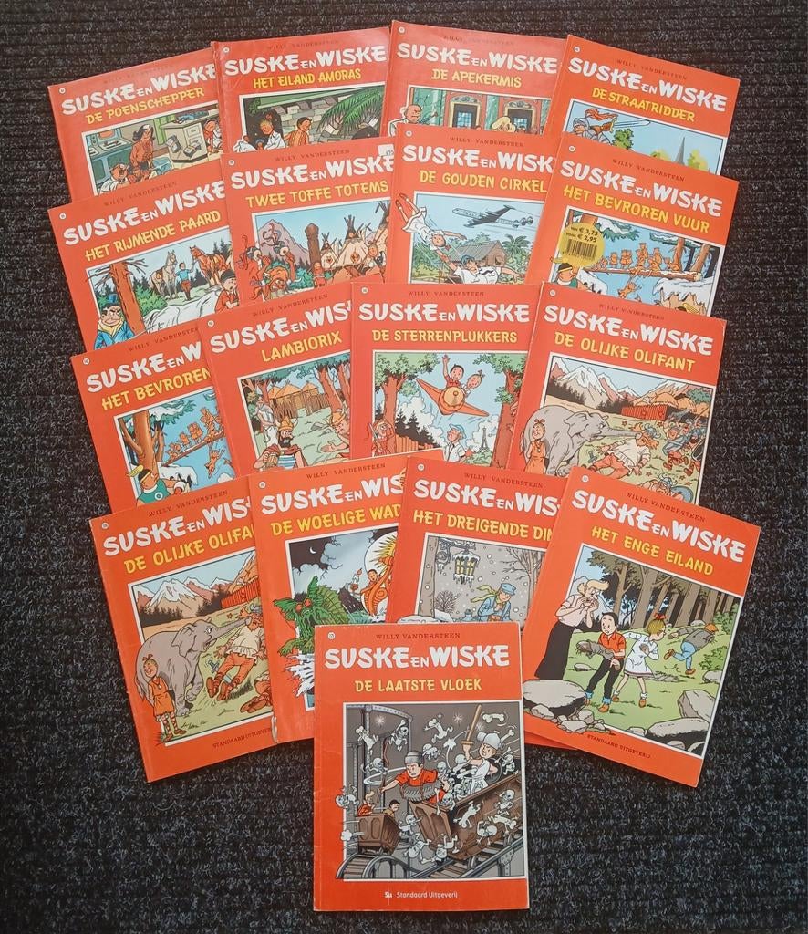 Stripboeken Suske en Wiske rode reeks- Willy Vandersteen, Meerdere stripboeken, Ophalen of Verzenden, Zo goed als nieuw, Willy Vandersteen