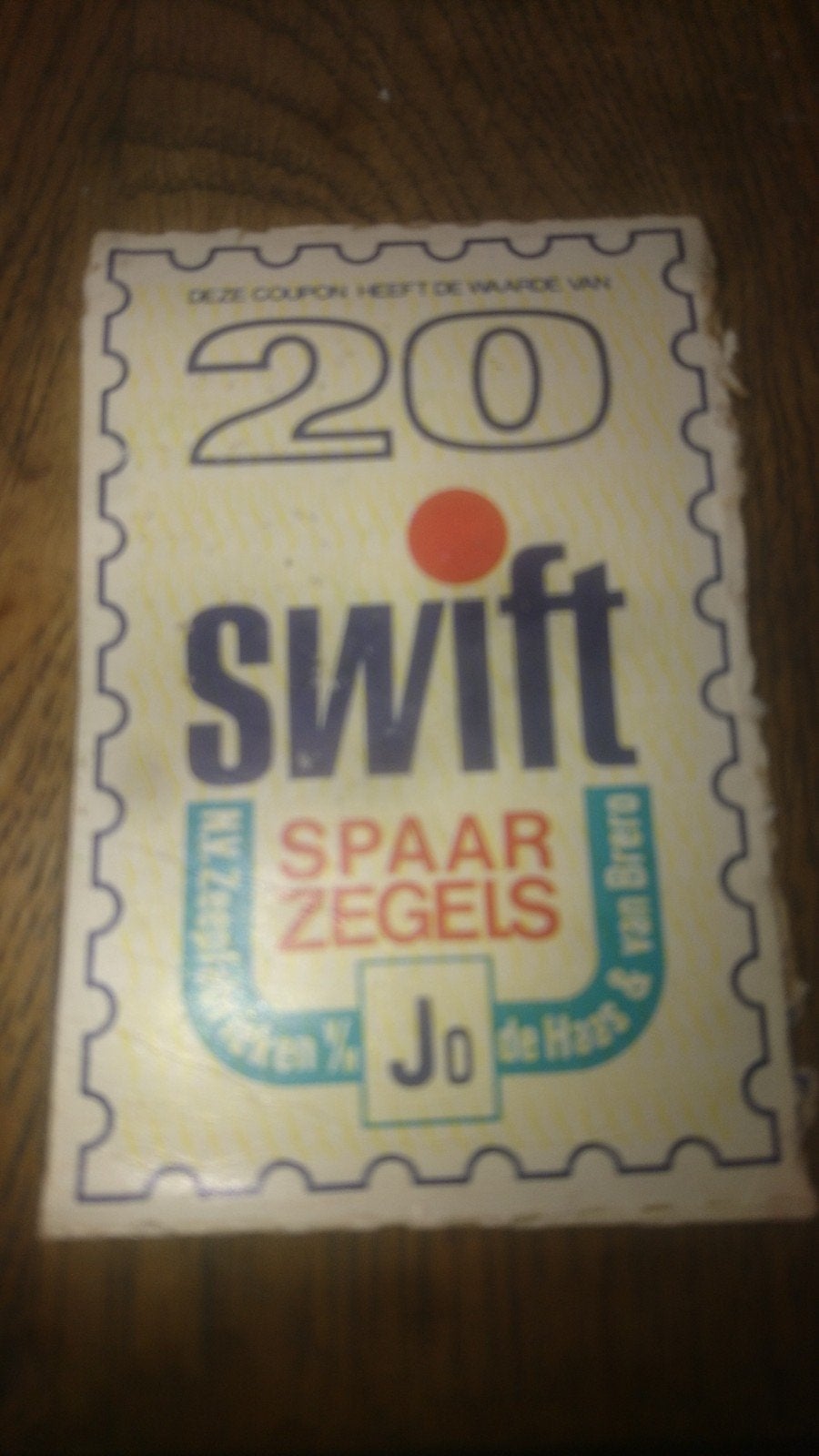 Vintage Swift Spaarzegels - 20 punten, Hobby en Vrije tijd, Spaarzegeltjes, Ophalen, Overige soorten, Zegels, Bonnen of Punten