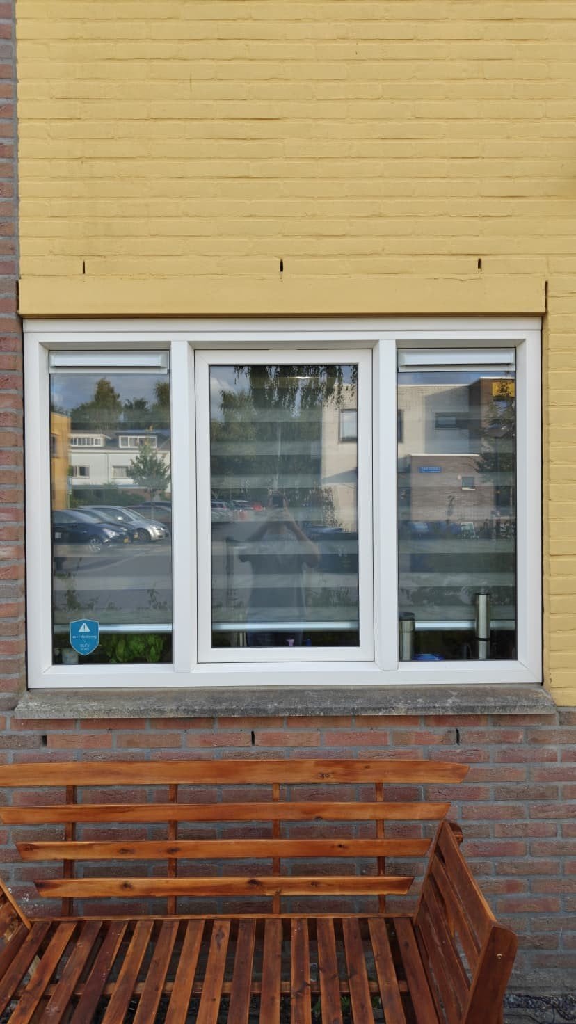 Kunststof kozijn met HR++ glas (173,5x121 cm), Ophalen, Gevelraam of Ruit, Gebruikt, 120 tot 160 cm
