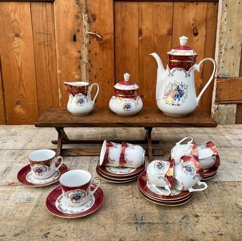 Servies theeservies Bareuther Waldsassen Bavaria porselein, Huis en Inrichting, Keuken | Servies, Gebruikt, Overige typen, Ophalen of Verzenden
