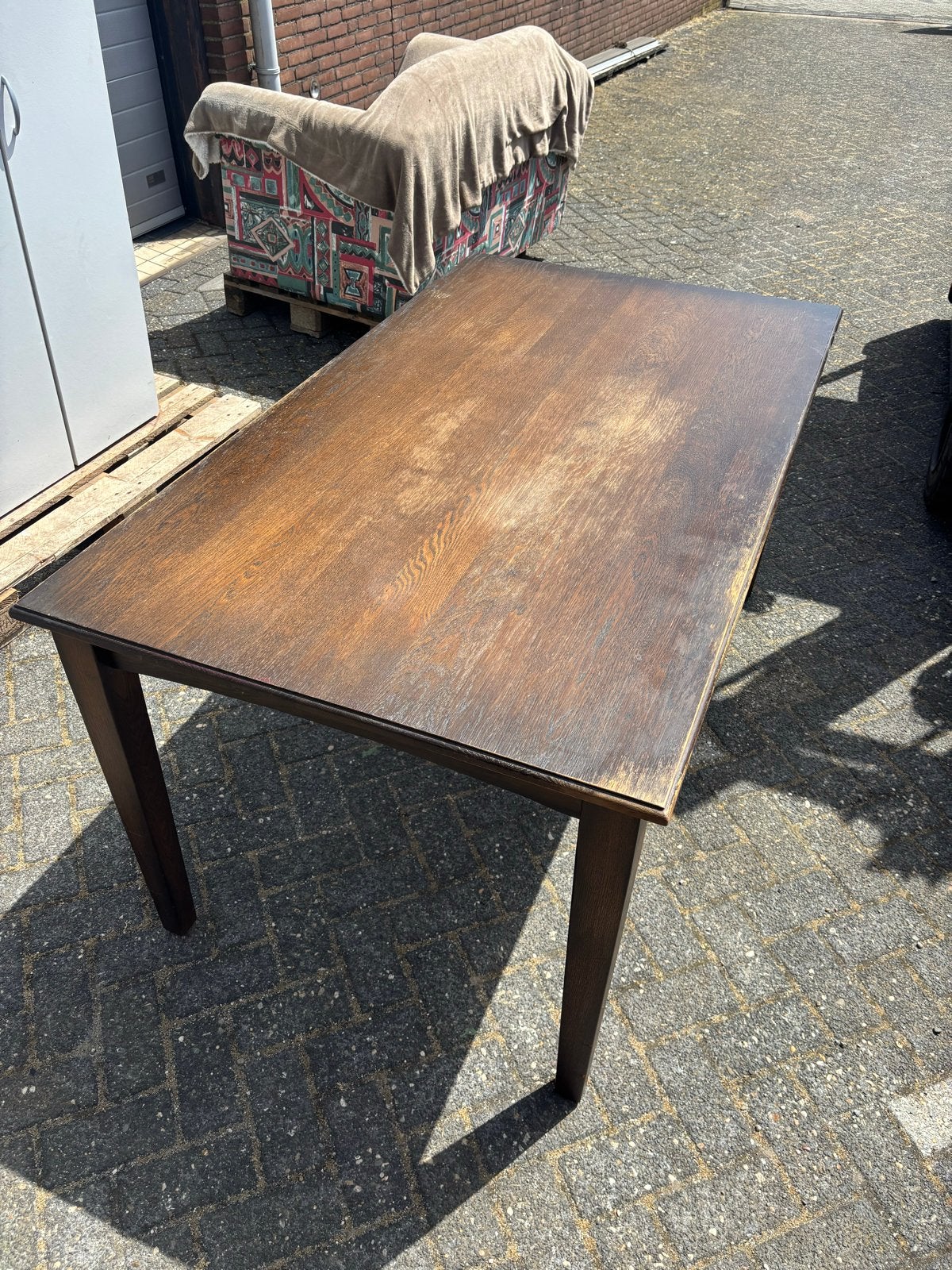 Complete eethoek: tafel met 4 stoelen, Ophalen, Gebruikt, Vier personen, Overige houtsoorten
