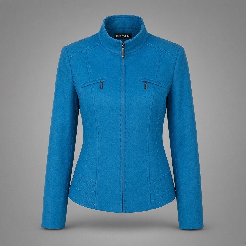 Gerry Weber jas maat 40. 85% wol / 10% zijde  Turquoise, Maat 38/40 (M), Blauw, Ophalen of Verzenden, Jasje