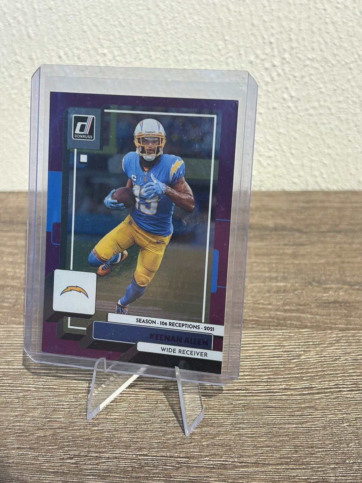 Keenan Allen 2022 Panini Donruss Football #291 /106 Purple, Hobby en Vrije tijd, Stickers en Plaatjes, Ophalen of Verzenden, Zo goed als nieuw