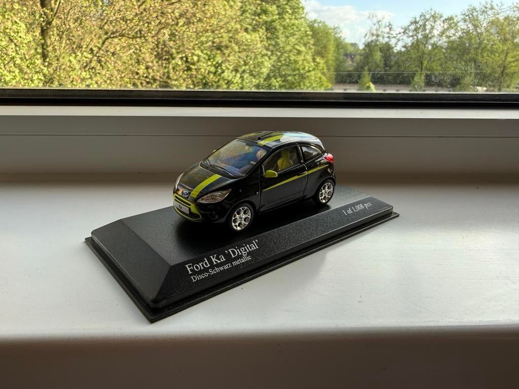 Ford Ka 2009 1/43 Minichamps, Ophalen of Verzenden, Zo goed als nieuw, Auto, MiniChamps