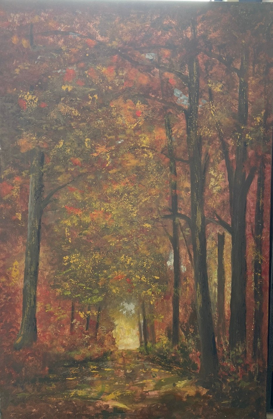 Herfst schilderij, Ophalen