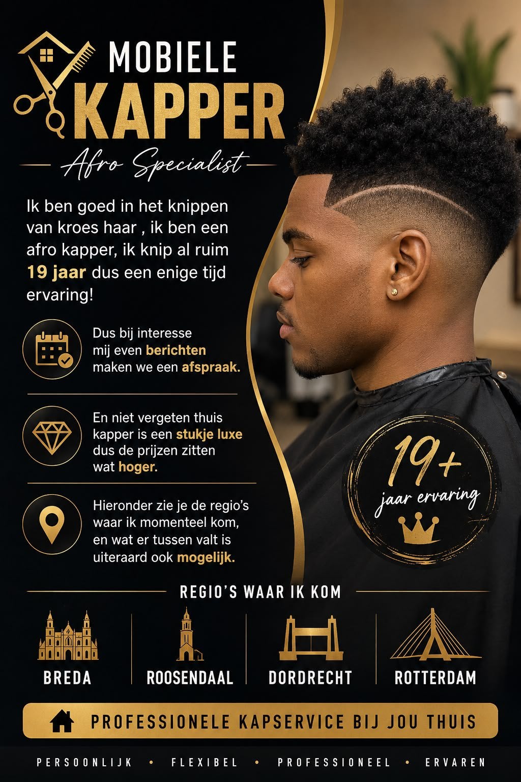 Mobiele kapper, Komt aan huis, Knippen