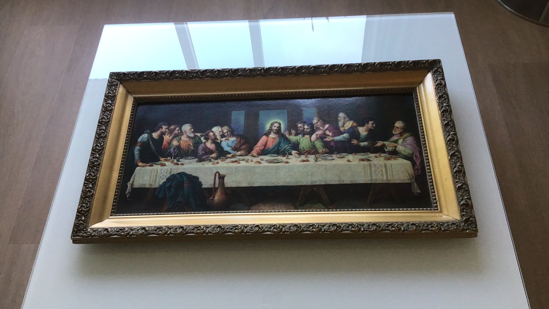 Twee religieuze ingelijste afbeeldingen, Ophalen