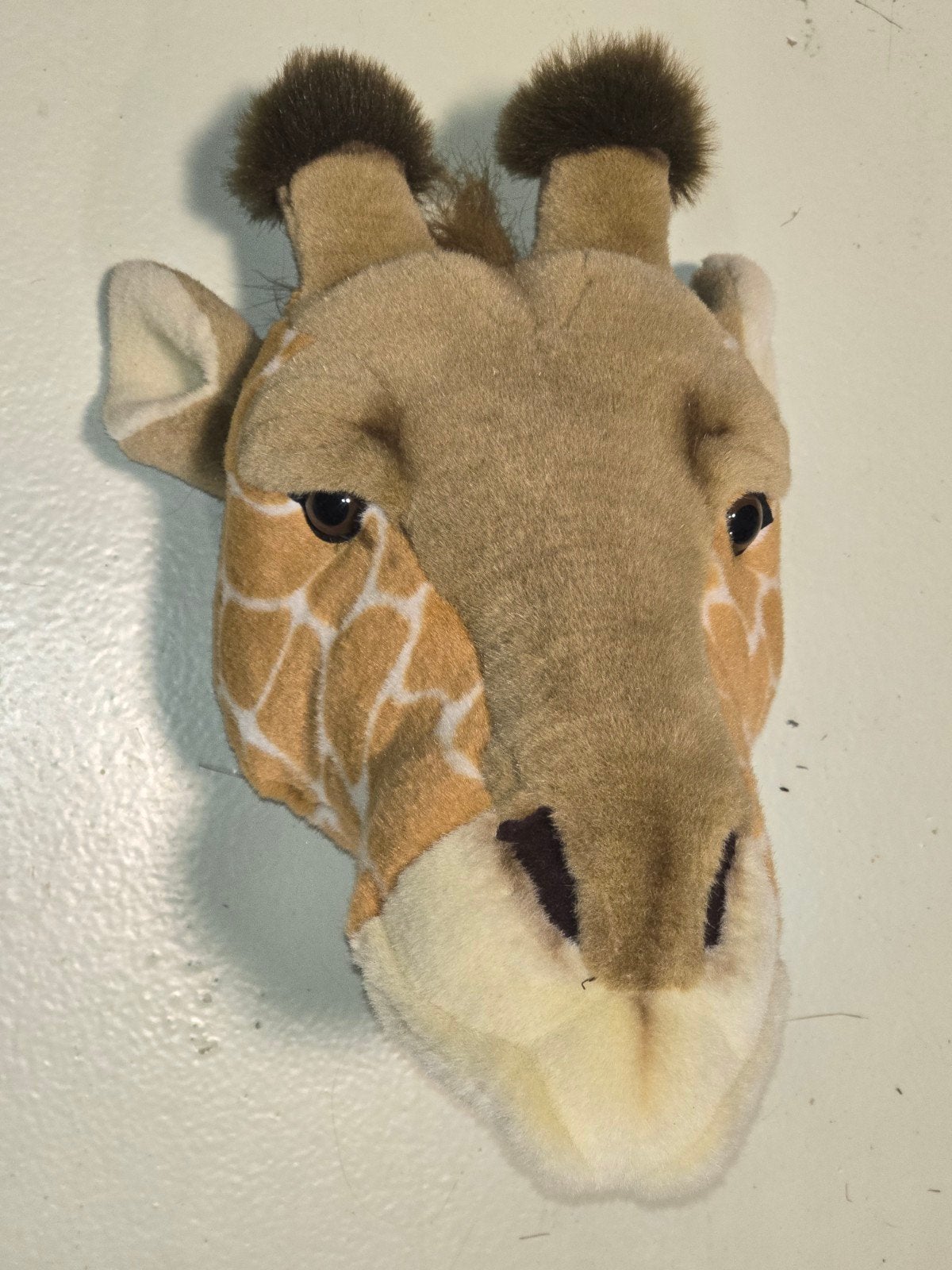 Leuke pluche BIBIB giraf dierenkop wanddecoratie, Ophalen, Gebruikt, Meerkleurig, Overige stijlen