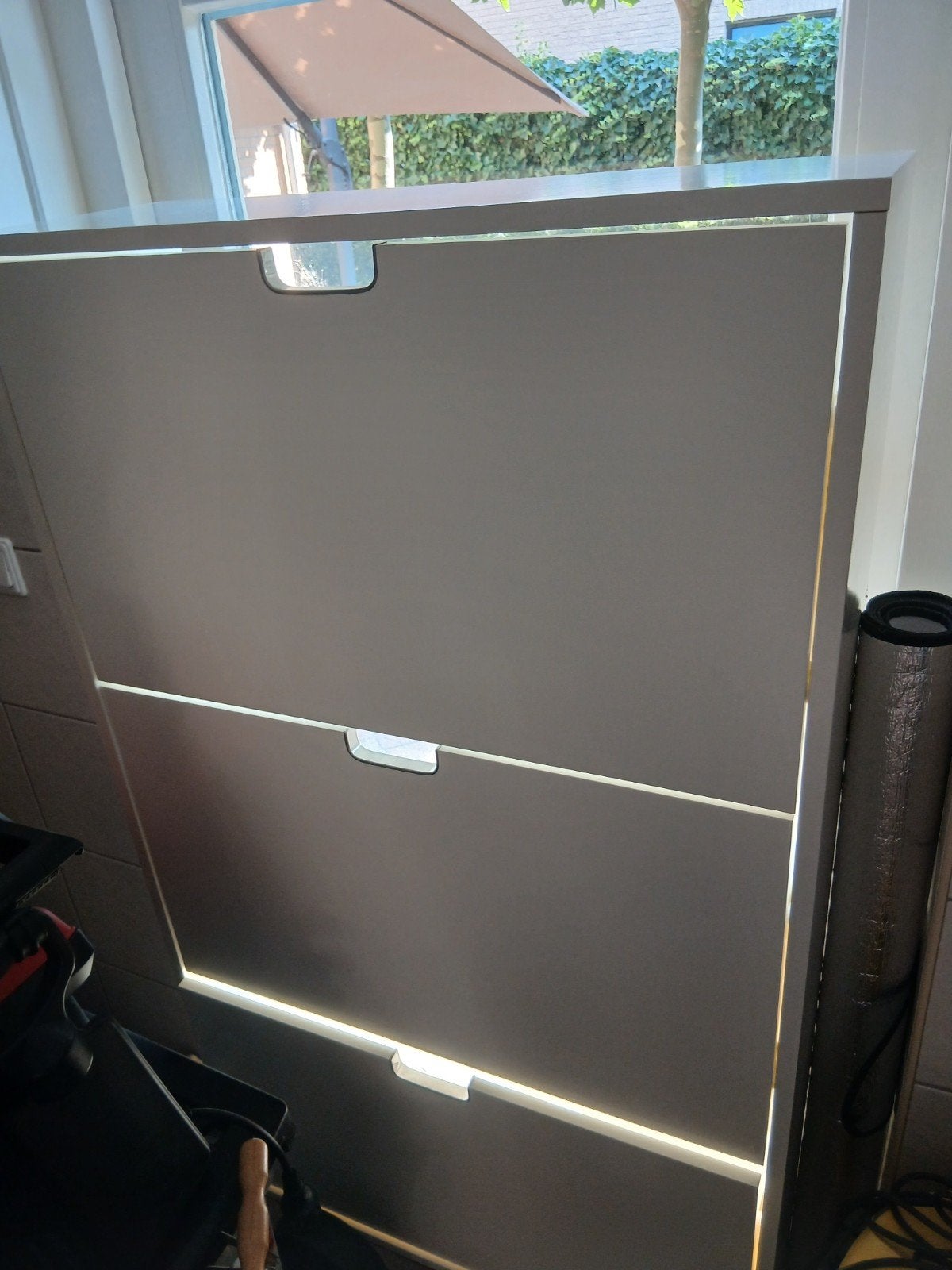 Ikea schoenenkast, Ophalen