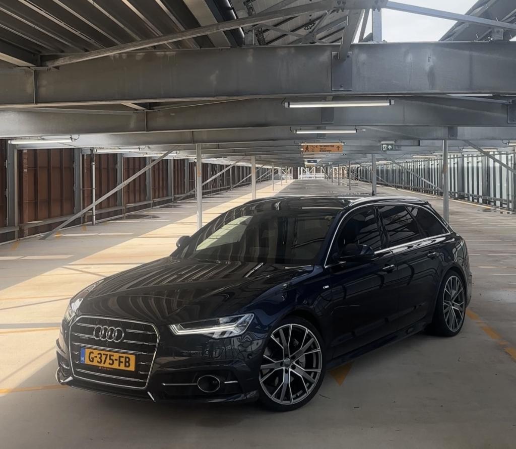 Audi A6 2.0 Tfsi 185KW Avant Quattro AUT 2017 Blauw, Automaat, USB, Zwart, Blauw