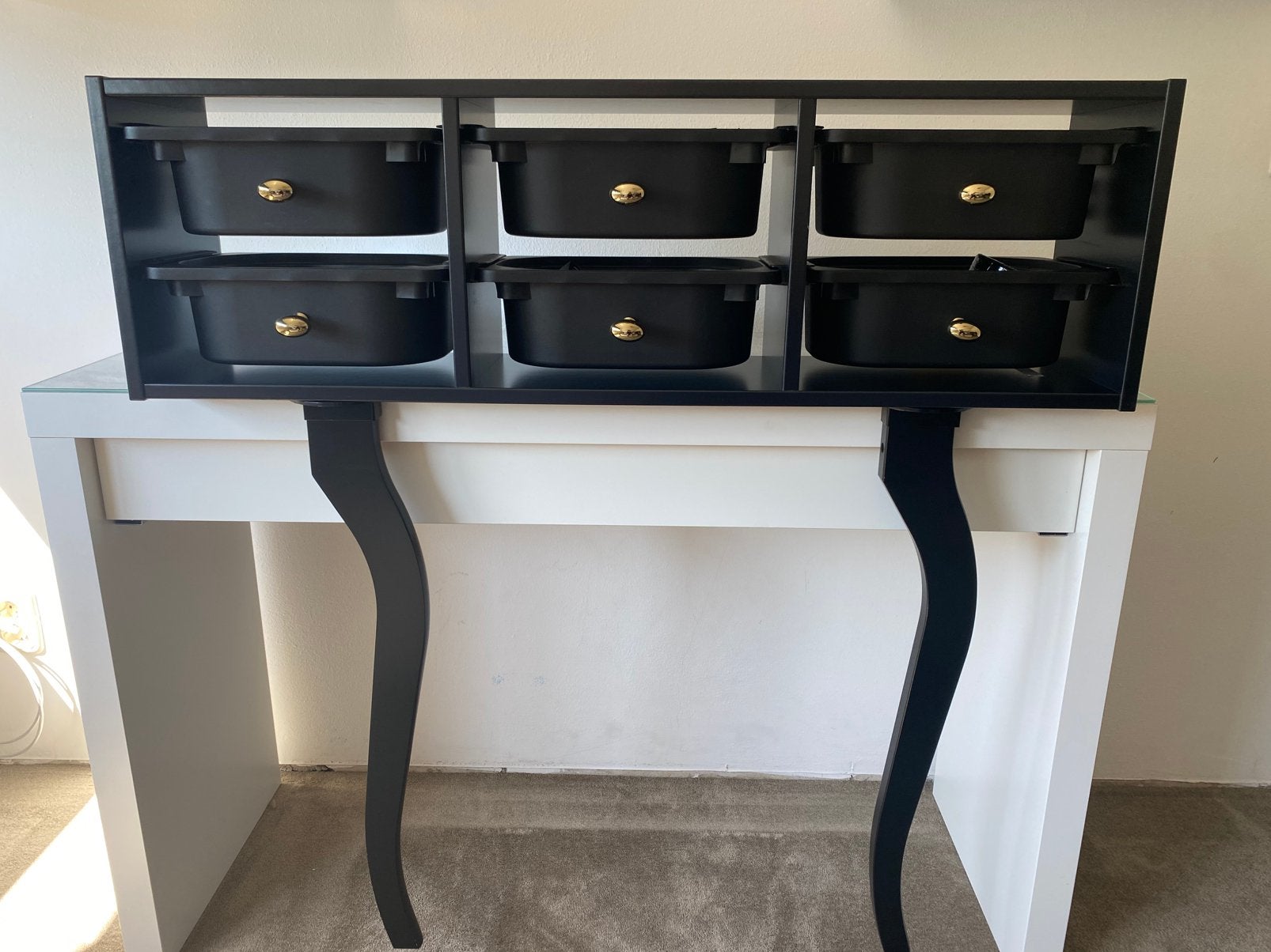Ikea Trofast wandopberger / kaptafel zwart, Ophalen, Zo goed als nieuw, 50 tot 100 cm, Minder dan 100 cm