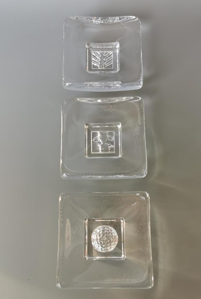 Kosta Boda  glas schaaltjes days design Bertil Vallien Zwede, Verzenden, Zilver