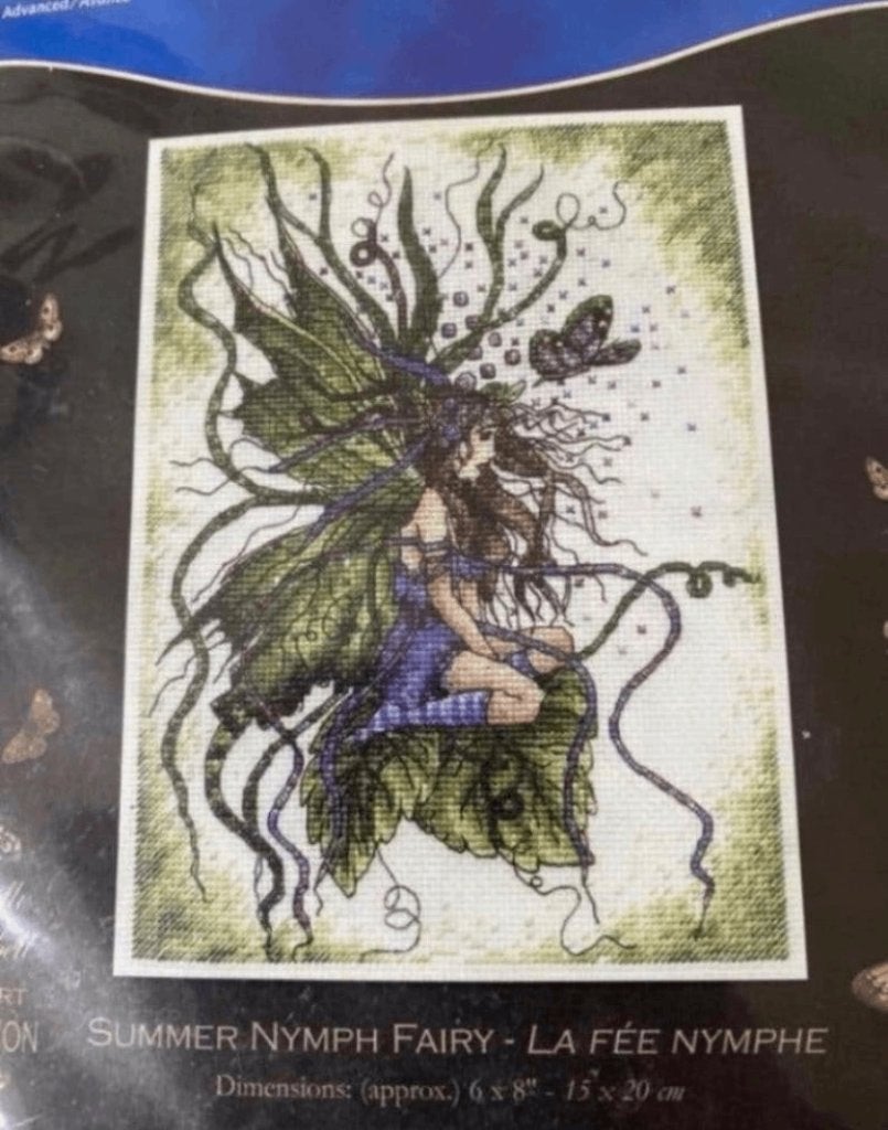 BORDUURPAKKET FLOWER FAIRY SUMMER NIMPH FAIRY, Verzenden, Nieuw, Handborduren, Borduurpakket