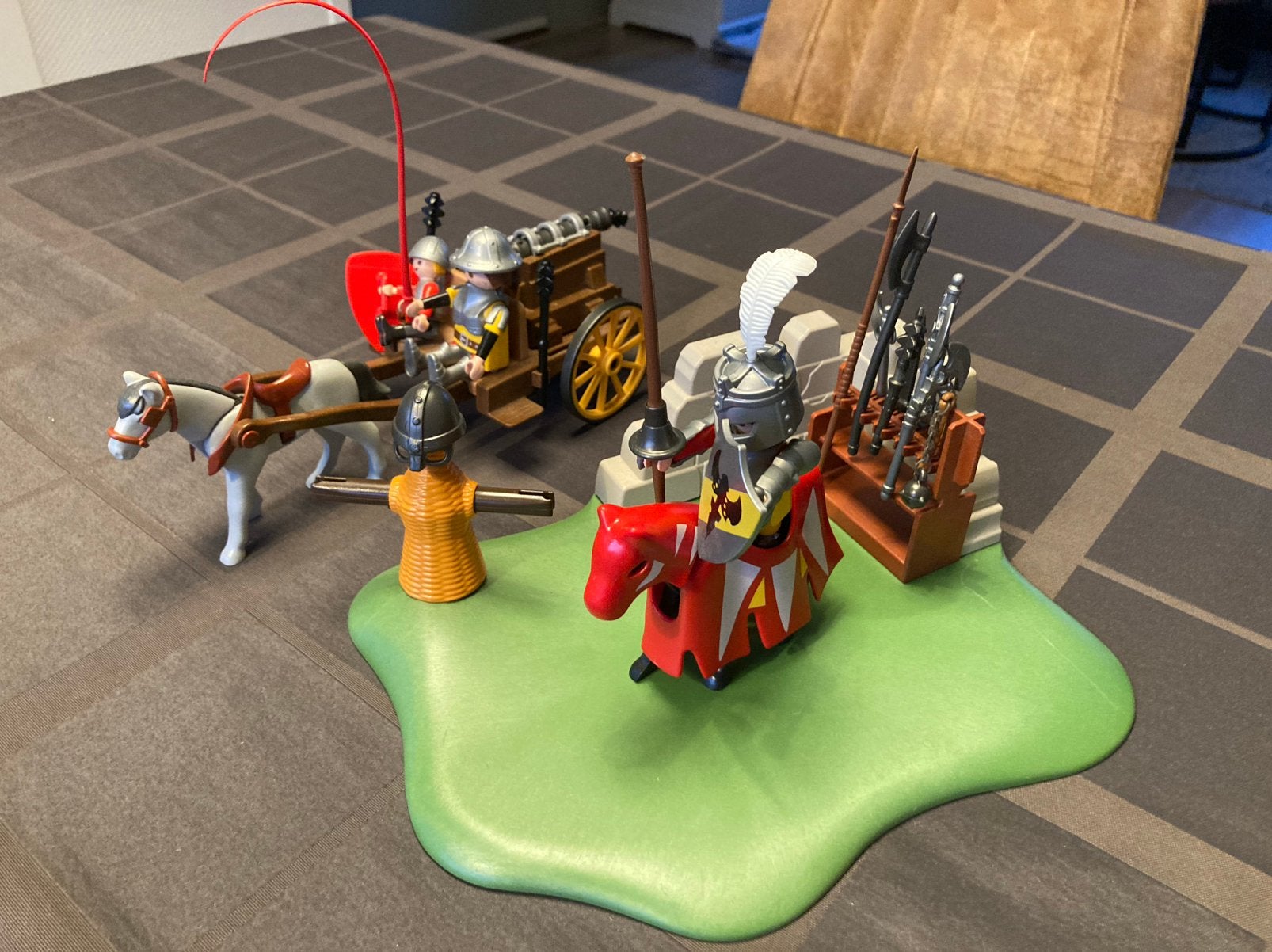 Playmobil Middeleeuwen, paard, koets en kanon, Kinderen en Baby's, Ophalen of Verzenden, Gebruikt, Knights