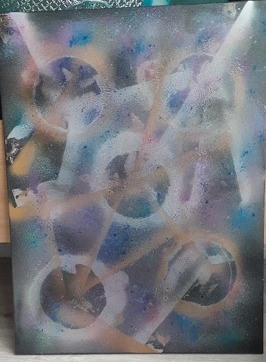 schilderij abstract, Ophalen