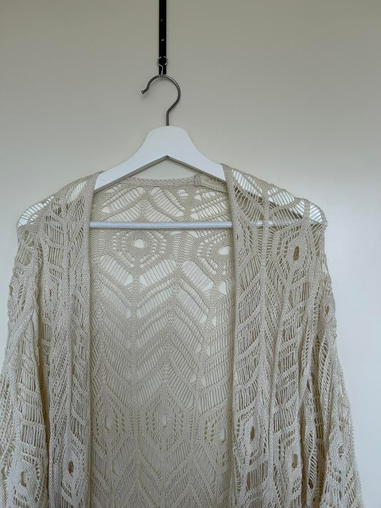H&M beige bohemian boho kimono NIEUW maat M/L, Ophalen of Verzenden, Nieuw, Maat 38/40 (M), Beige