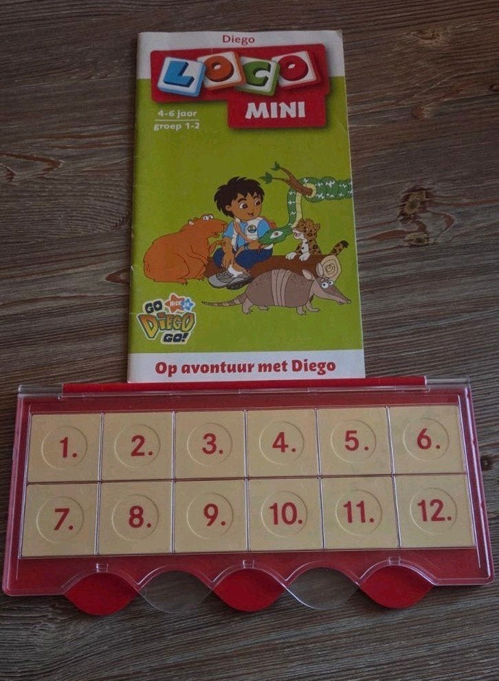 Loco Mini 'Op avontuur met Diego' - Educatief spel 4-6 jaar, Ophalen of Verzenden, Gebruikt, Puzzelen