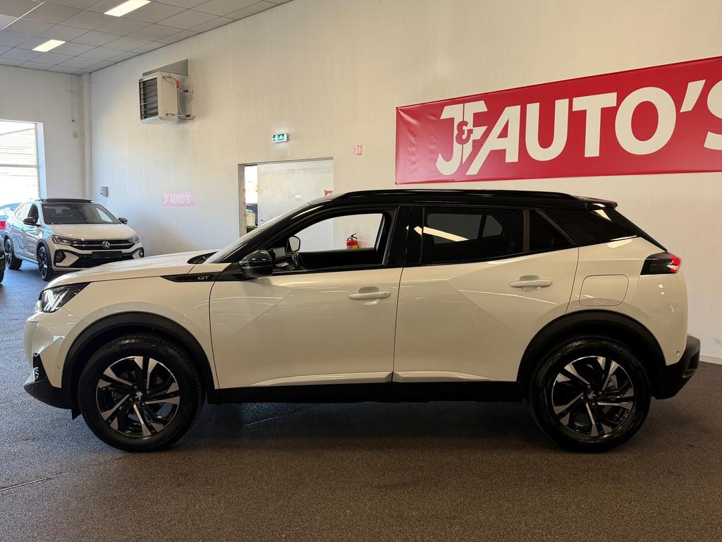 Peugeot 2008 1.2 PT GT|NAVIGATIE|CAMERA|CRUISE|ISOFIX, Gebruikt, 1199 cc, Leder en Stof, Wit