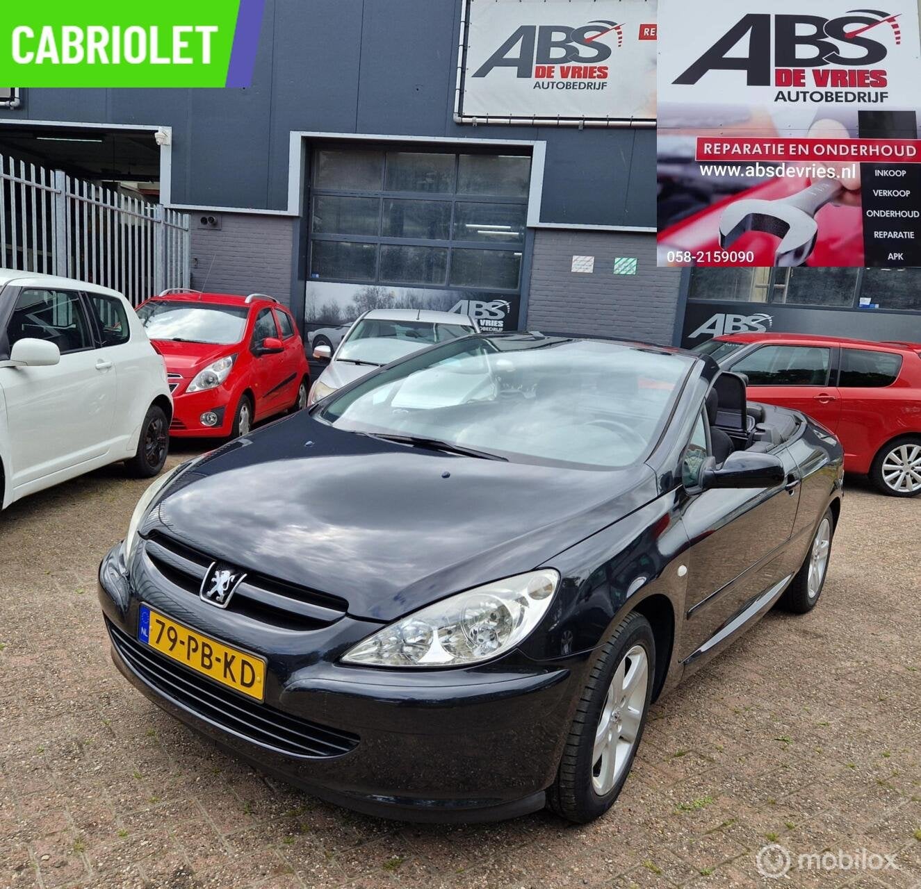 Peugeot 307 CC 1.6-16V AIRCO CR CONTR APK MEI 2027, 730 kg, Gebruikt, 4 cilinders, Cabriolet
