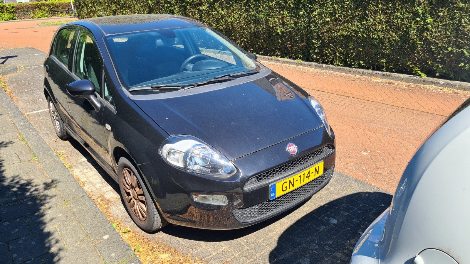 Fiat Punto 0.9 Twinair 74KW 5DR 2015 Zwart 40000 km, Auto's, Voorwielaandrijving, Stof, Euro 6, 100 pk