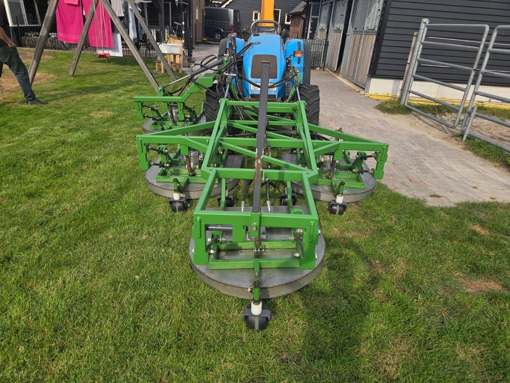 Frontmaaier / gazonmaaier voor tractor, Ophalen, Cirkelmaaier, Gebruikt, Onbekend