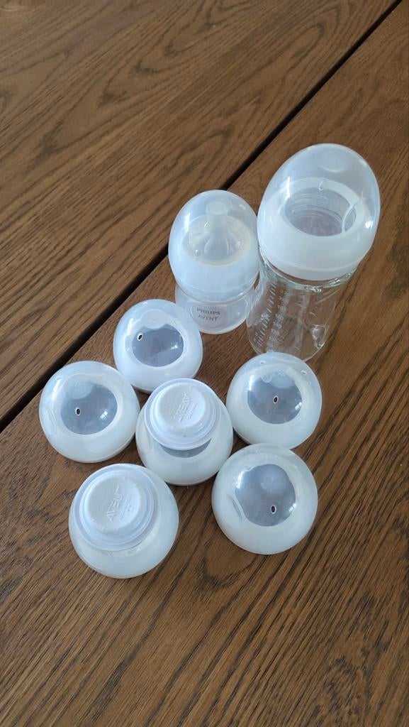 Philips Avent Flessen: 1x Glas en 1x Plastic, Ophalen, Zo goed als nieuw, Overige typen