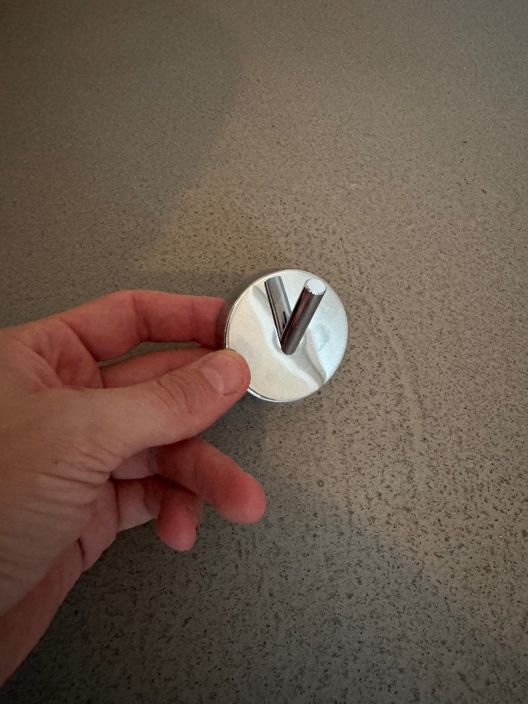 Haceka enkele handdoekhaak chroom, Huis en Inrichting, Gebruikt, Overige merken, Ophalen of Verzenden, Handdoekhaak