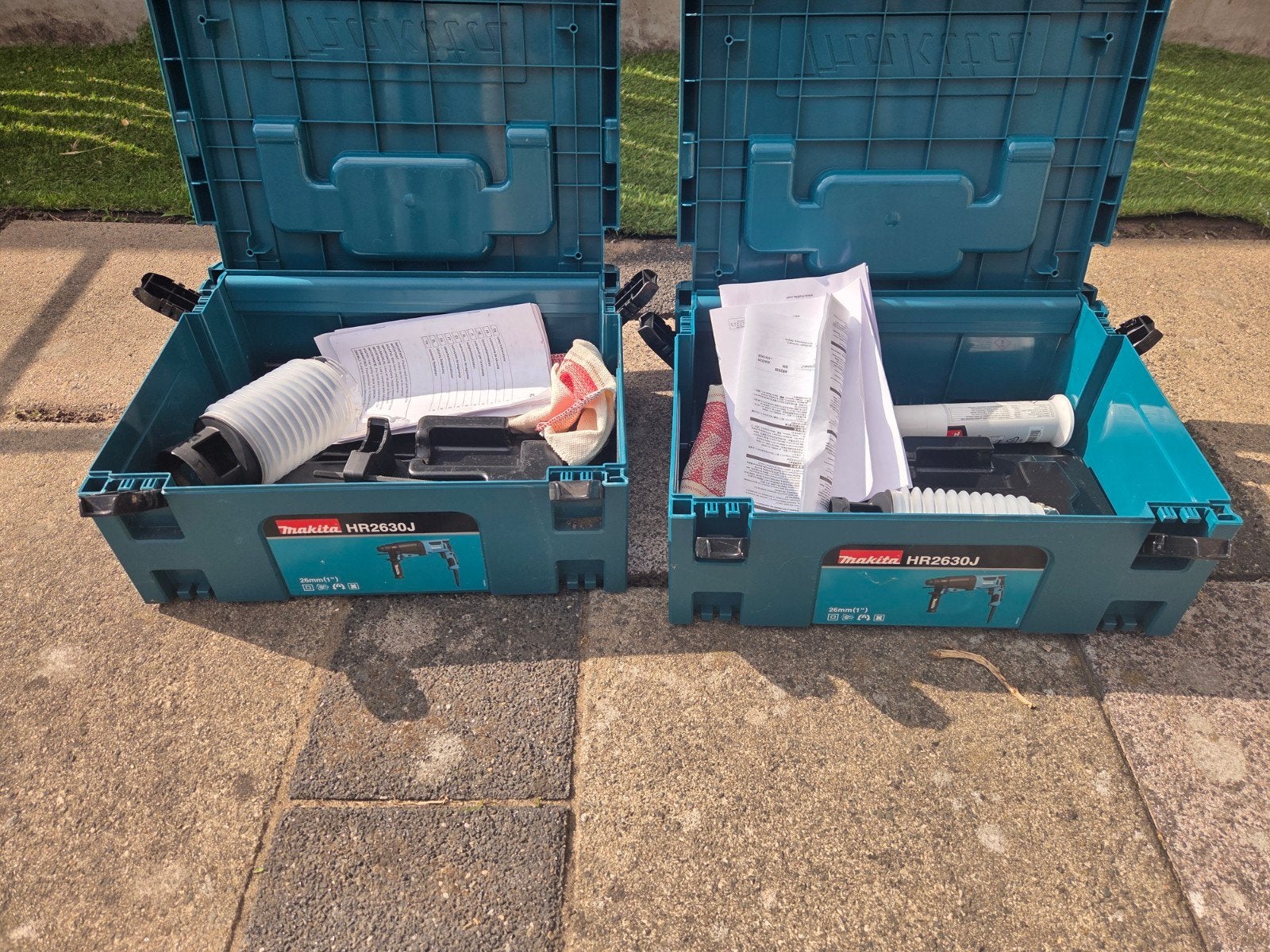2 x makita 1x hikoki 2x blauwe Bosch gereedschaps kisten, Ophalen of Verzenden, Zo goed als nieuw
