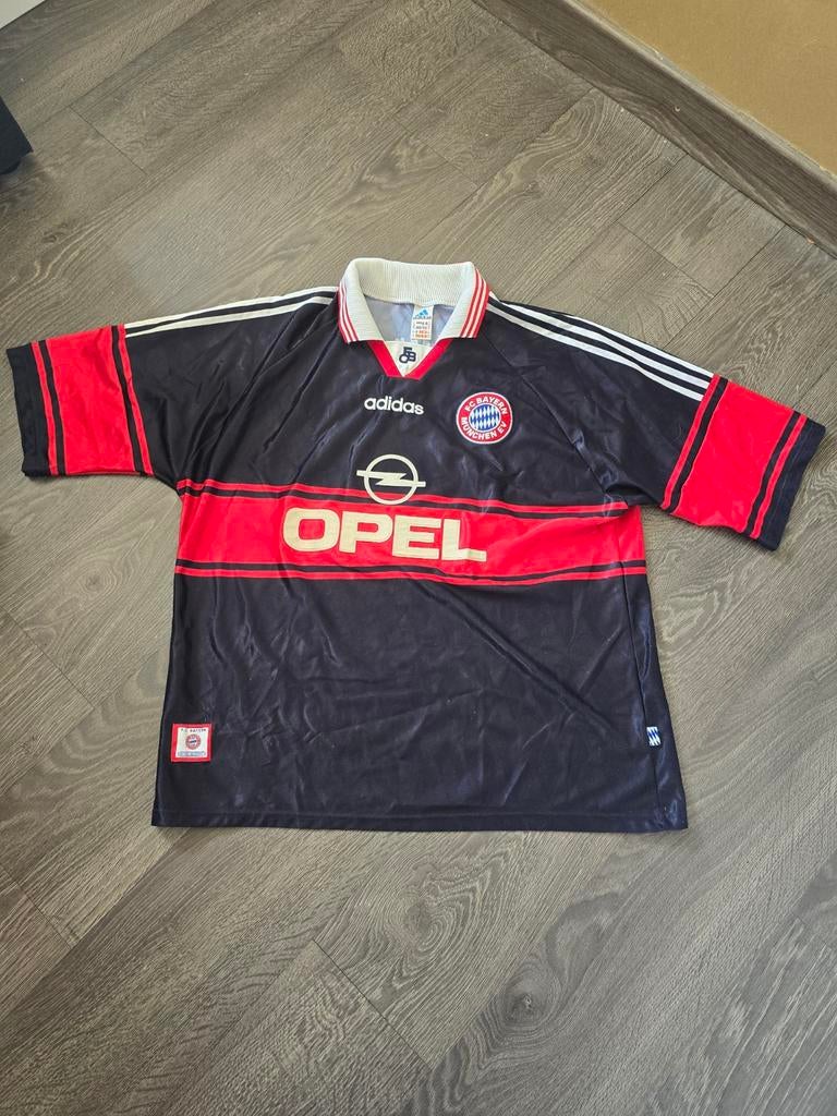 Vintage Adidas Bayern München Thuisshirt XXL, Zwart, Overige maten, Ophalen of Verzenden, Zo goed als nieuw