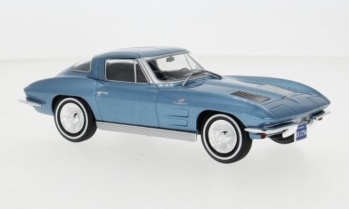 Whitebox 1:24 Chevrolet Corvette (C2) Stingray 1963 blauw, Overige merken, -, Nieuw, Ophalen of Verzenden
