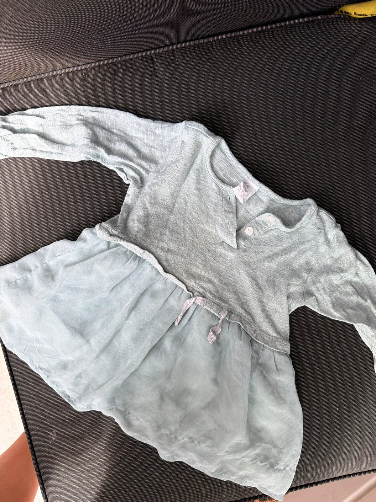 H&M Baby Jurkje Lichtblauw 9-12M, Ophalen of Verzenden, Gebruikt, Meisje