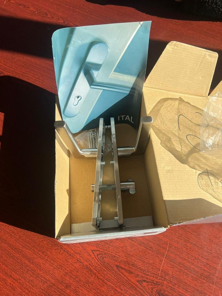 4x Deurkrukken set - ITAL - Nieuw in doos, Ophalen of Verzenden, Nieuw, Rvs, Klink of Kruk