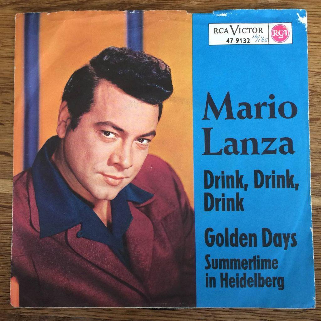 Mario Lanza Drink EP 7" PS 1957 OST The Student Prince OST, Gebruikt, Voor 1960, 7 inch, Single
