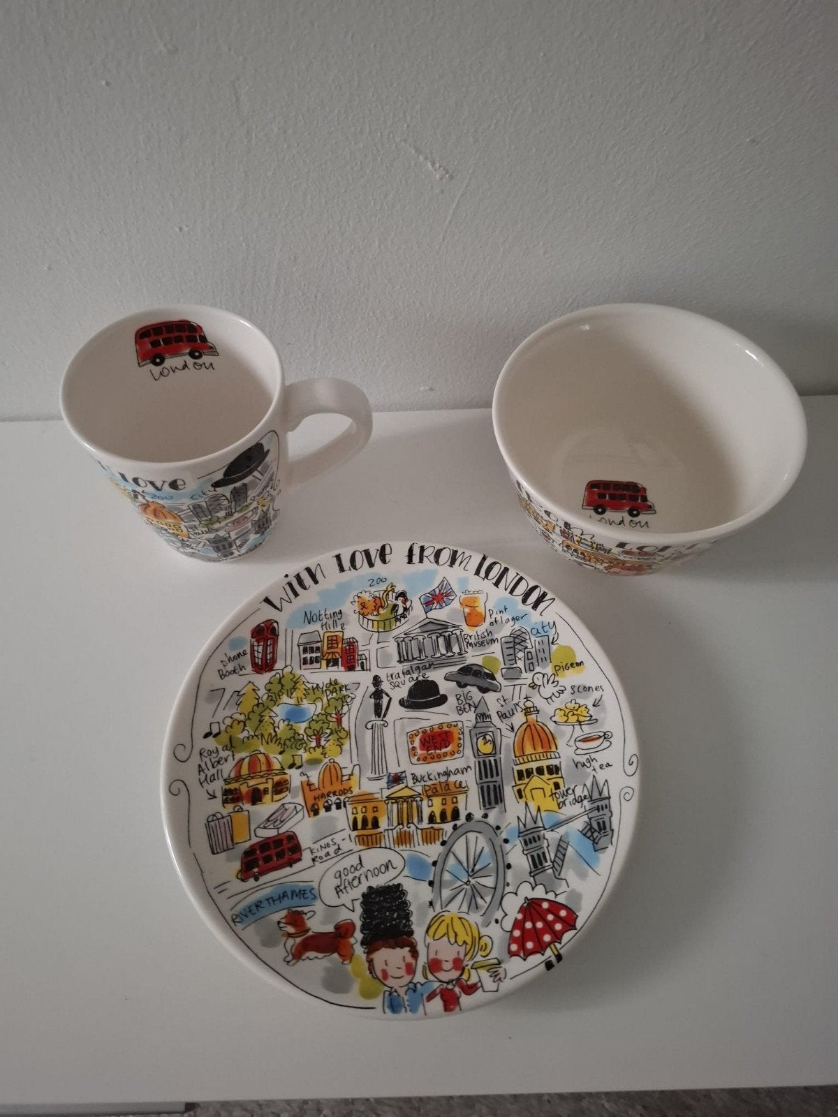 Blond Amsterdam servies 'With Love From London', Ophalen, Zo goed als nieuw, Blond Amsterdam