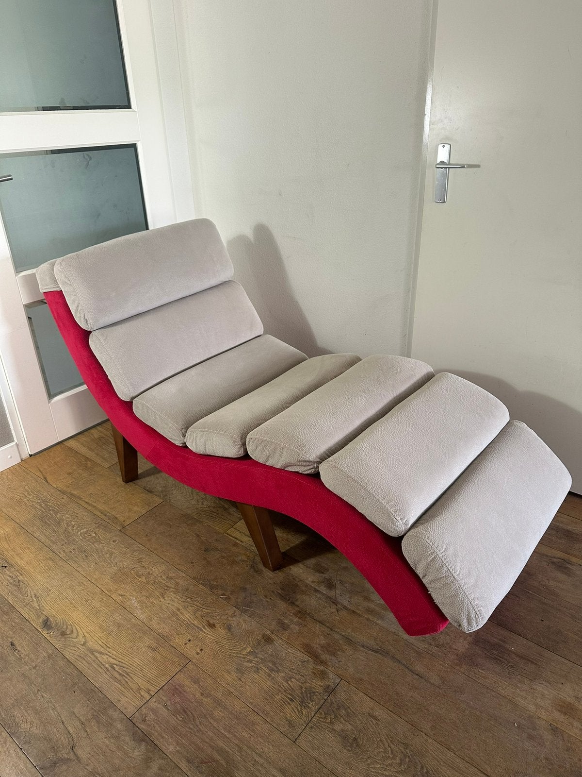 Prachtige CASSONI chaise longue italiaans design topmerk, Gebruikt, Eenpersoons, Design, Ophalen of Verzenden