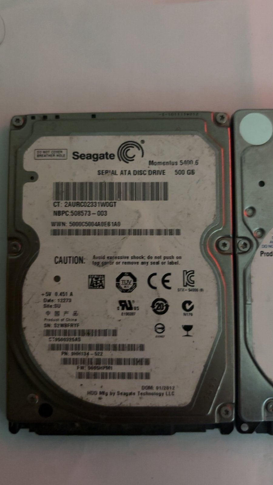 Partij HDD’s – 1TB / 500GB / 320GB / 250GB werking onbekend, Intern, Gebruikt, Ophalen of Verzenden, Laptop