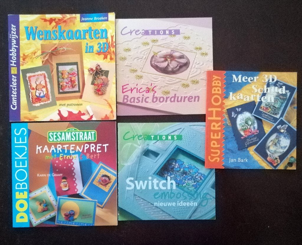 5x Mini-boekjes voor het maken van verschillende kaarten, Ophalen of Verzenden, Nieuw, Overige thema's, Overige typen