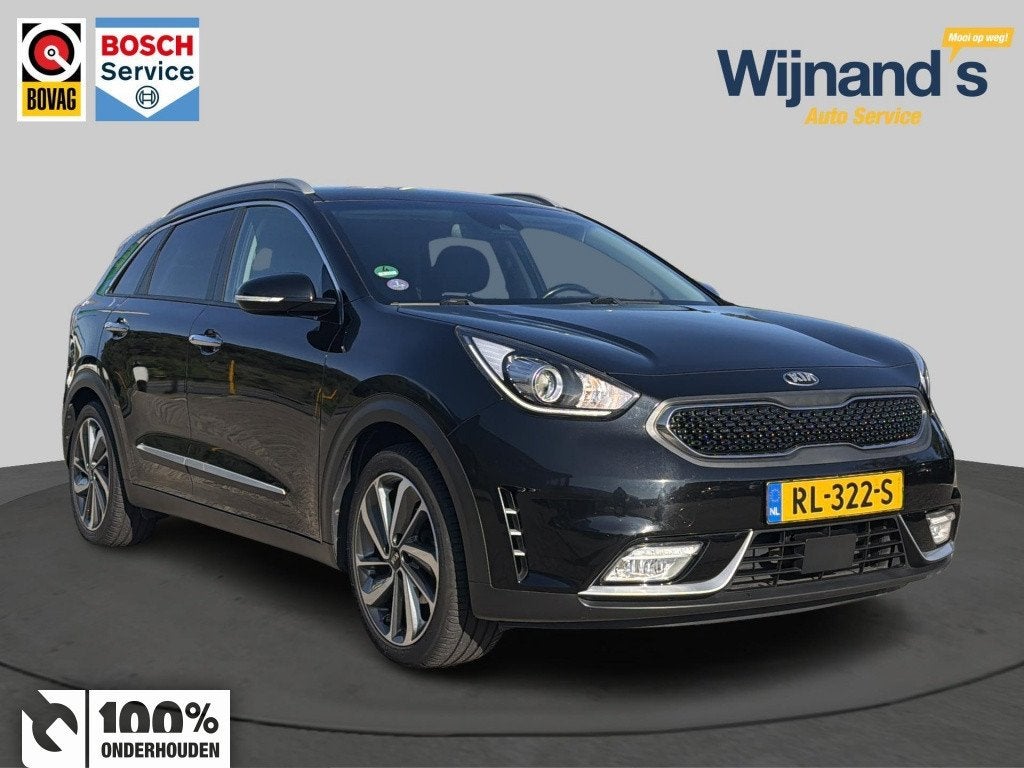 Kia Niro 1.6 GDi High ExecutiveLine | HEV | Leer | Camera |, Auto's, Gebruikt, Inductieladen voor smartphones, SUV of Terreinwagen
