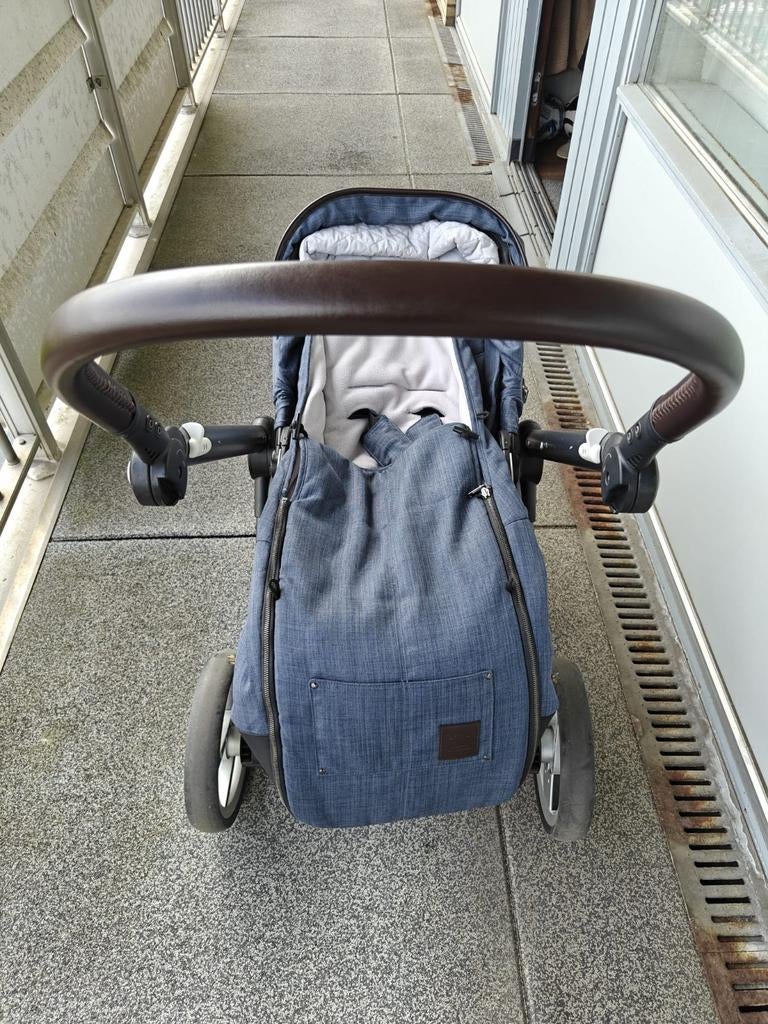 Gratis Mutsy Igo kinderwagen - Denim Blue, Kinderwagen, Gebruikt, Mutsy, Verstelbare duwstang