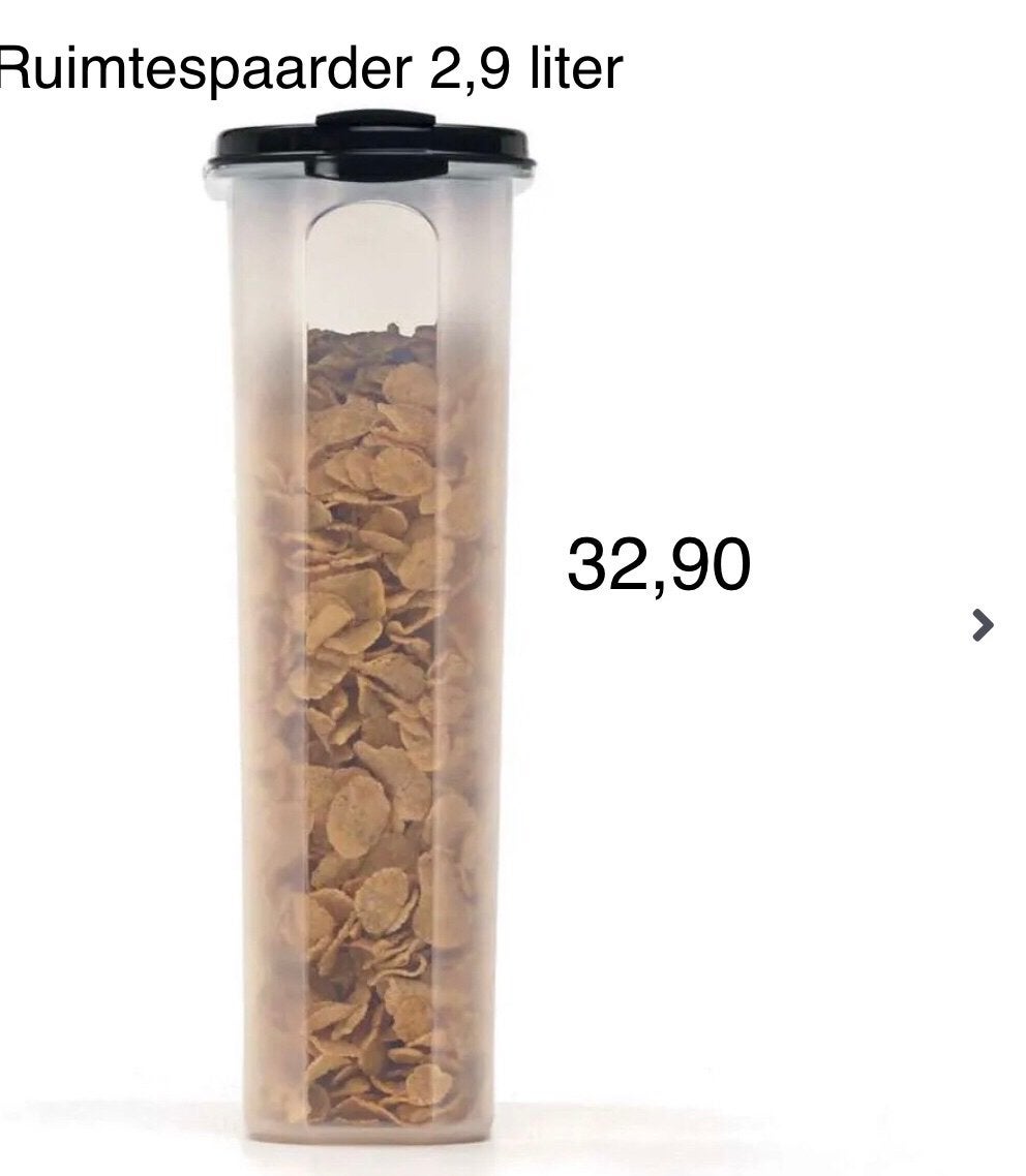 Tupperware Ruimtespaarder - Diverse maten per stuk vanaf, Overige kleuren, Bewaardoos, Nieuw, Luchtdicht