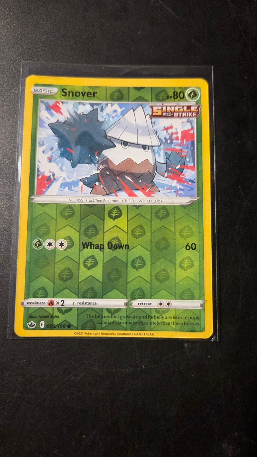 Snover 009/198 Reverse Holo - Chilling Reign, Verzenden, Zo goed als nieuw, Losse kaart, Foil