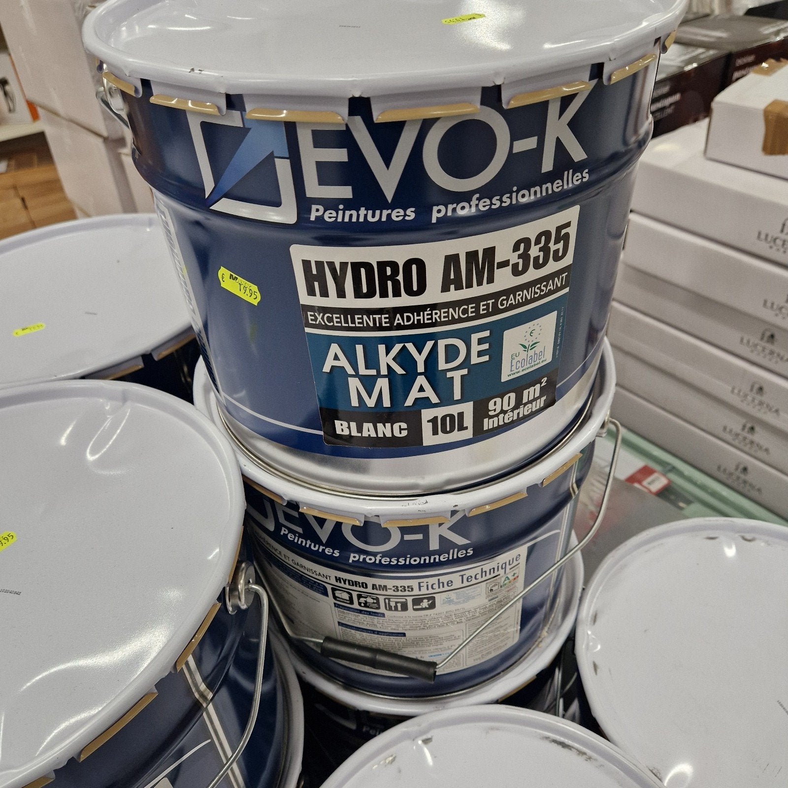 EVO-K Witte Binnenmuurverf 10 Liter - Maxx Outlet Assen, Ophalen, Evo k, Wit, Nieuw