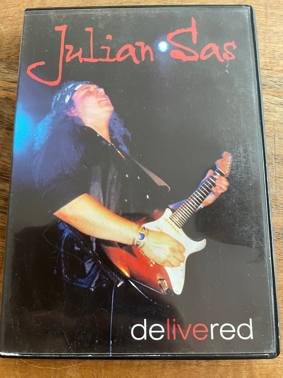 Julian Sas - Delivered DVD - Live Concert, Ophalen of Verzenden, Gebruikt, Concert