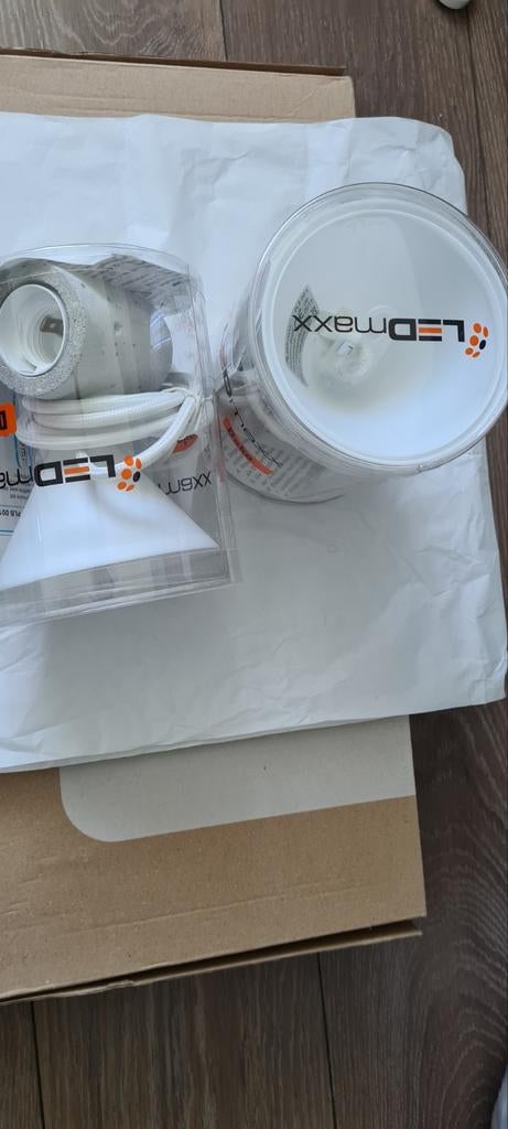 Led maxx Deko  E27 Beton lampen fitting met cable and canopy, Ophalen of Verzenden, Nieuw