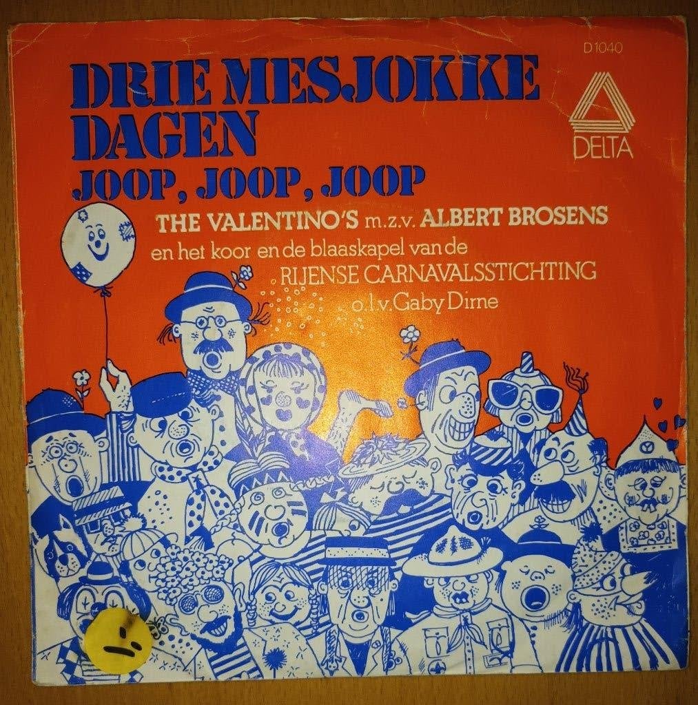 Albert Brosens & The Valentino`s - Drie Dagen Mesjokke, Fotohoes, 7 inch, Ophalen of Verzenden, Zo goed als nieuw
