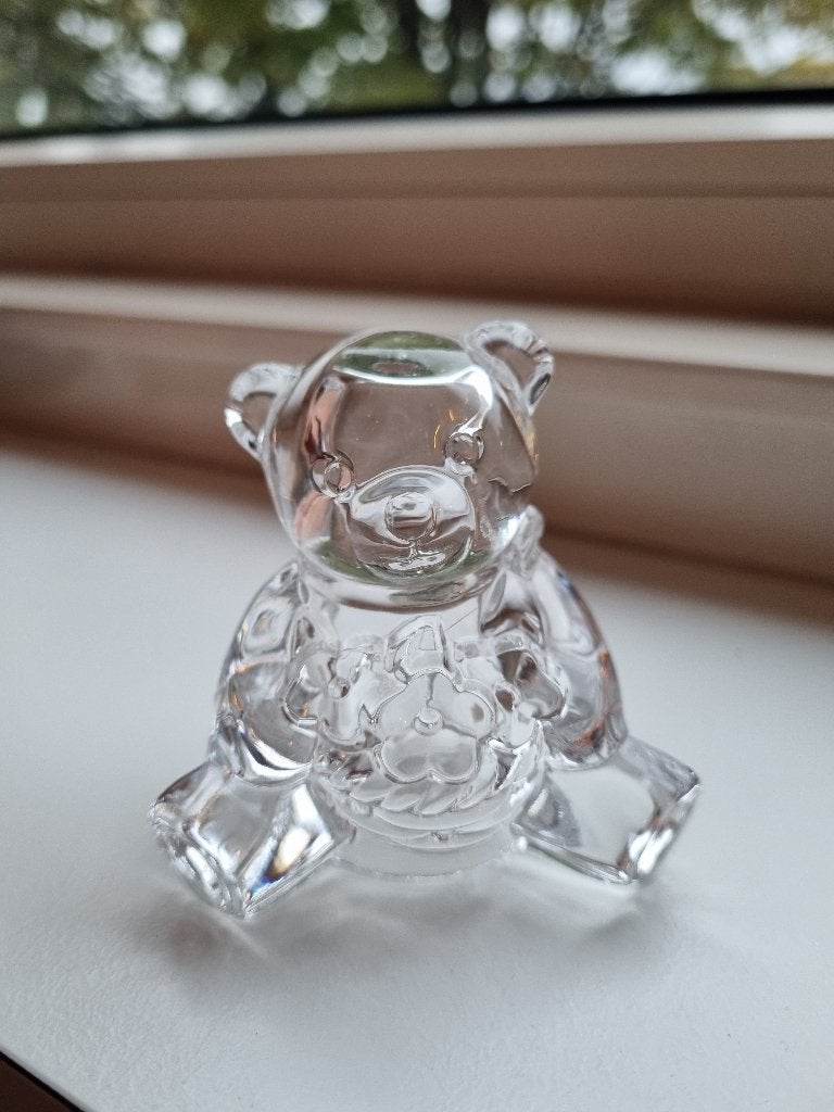 Beertje van kristal, 6cm hoog cristal's d'arques, Ophalen of Verzenden