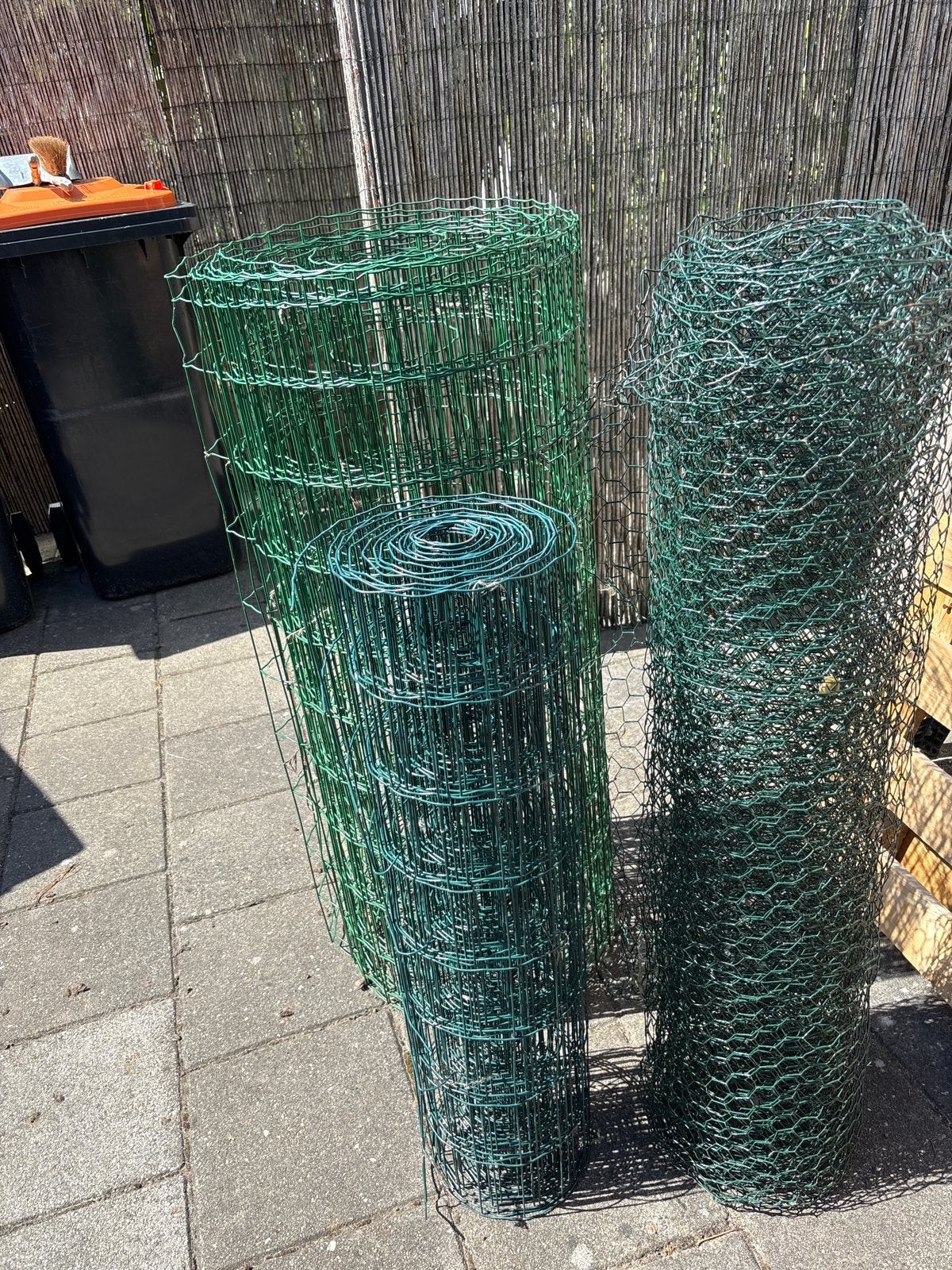 Groen gaas en raster voor tuin of omheining, Ophalen, Gebruikt, 20 meter of meer, Gaas