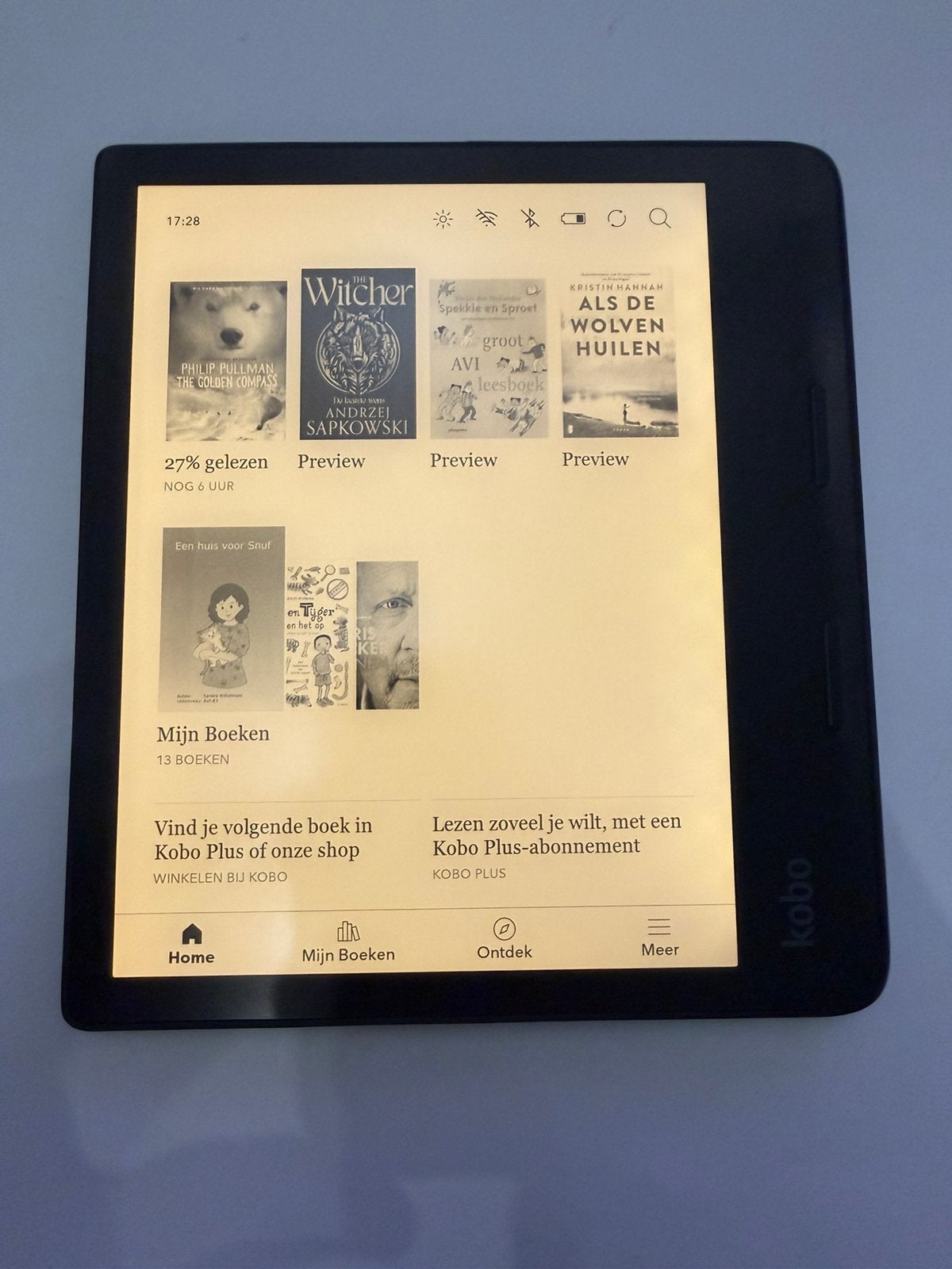 Kobo Sage 32GB | Kobo Stylus 1 |  Hoesje, Verzenden, Bluetooth, 8 inch, Kobo